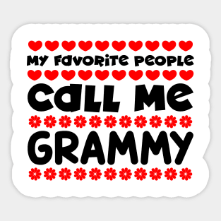 My favorite people call me grammy Sticker